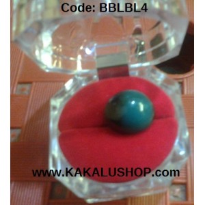 Batu Bacan Kristal Bentuk Bulat Warna Biru Lumut