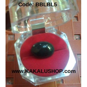 Batu Bacan Kristal Warna Biru Lumut Bentuk Oval