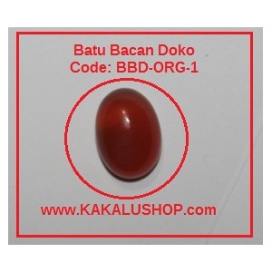 Batu Bacan Doko Kristal Warna Orange