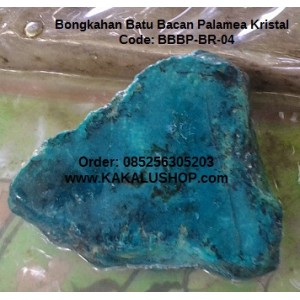 Bongkahan Batu Bacan Palamea Kristal Warna Biru