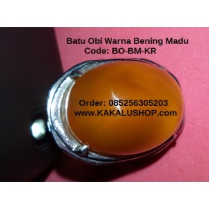 Batu Obi Super Warna Bening Madu