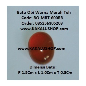 Batu Obi Warna Merah Teh