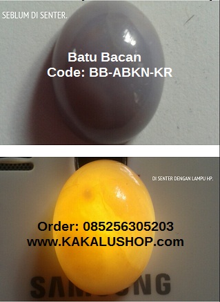 Jual Batu Bacan Super Tembus Sinar Senter