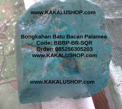 Jual Bahan Batu Bacan Palamea Warna Biru Muda