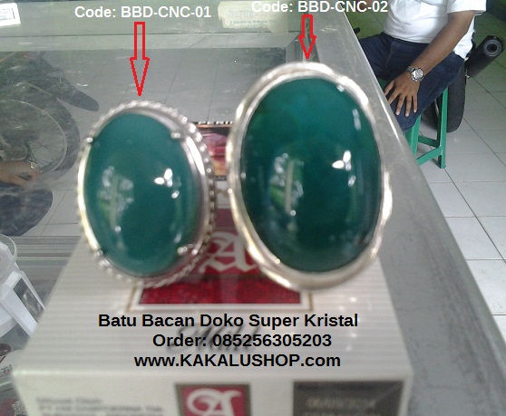 Jual Batu Bacan Doko Super Kristal Warna Biru Cincau 