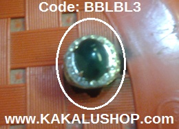 Cincin Batu Bacan Kristal Warna Biru Lumut Asli Alam Pulau Bacan Maluku Utara